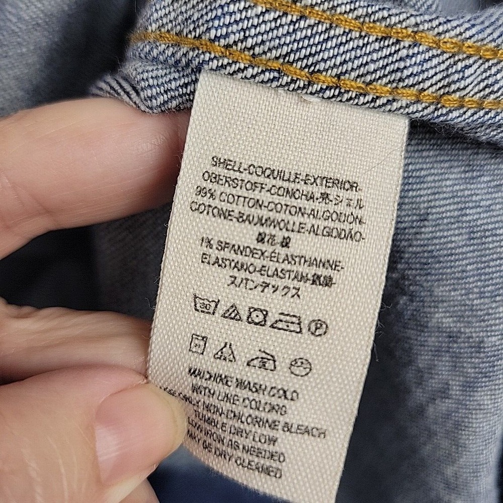 Free People Jayde Sunburst Blue Flare Jeans Women's Size 31 Hemmed READ - Picture 8 of 16